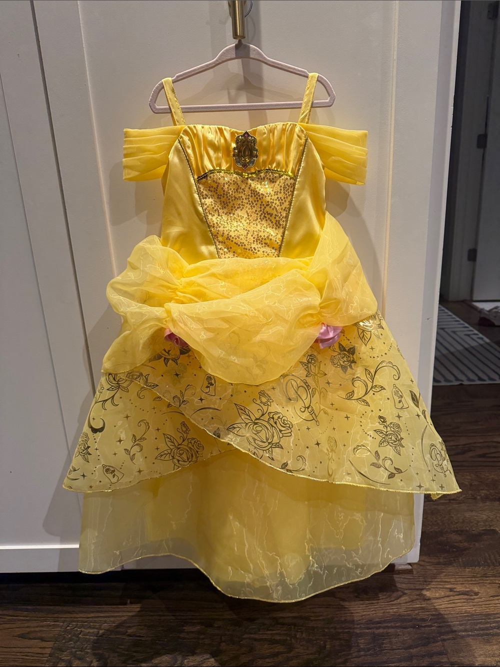 Disney Yellow Belle-Inspired Princess Dress Costume